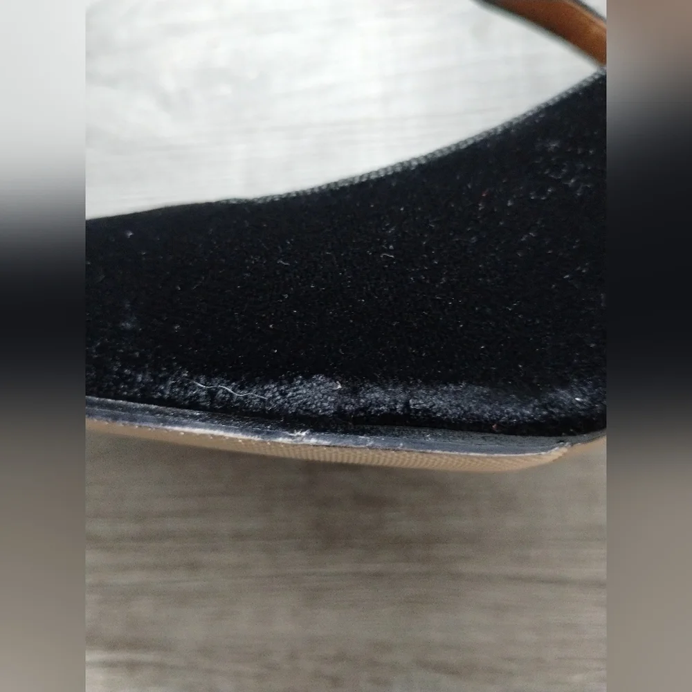 Le Monde Beryl Elegant Black Suede Mary Jane Shoes 9 - Picture 7 of 15